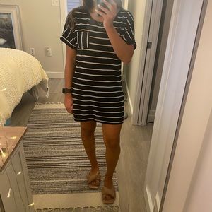 Charming Charlie striped tee shirt dress